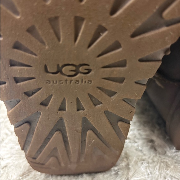 Leather UGG Brown Boots sz10 - Picture 6 of 15